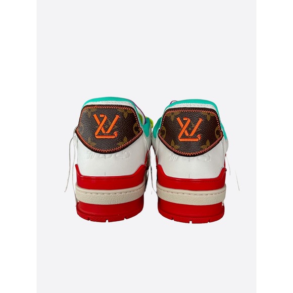 Louis Vuitton White & Red Paris Exclusive Trainer - Picture 2 of 7